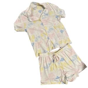 KIKIT 2 pc Pajama Set with Shorts Large